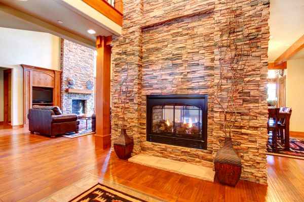Stone Hearth Installation in Aurora