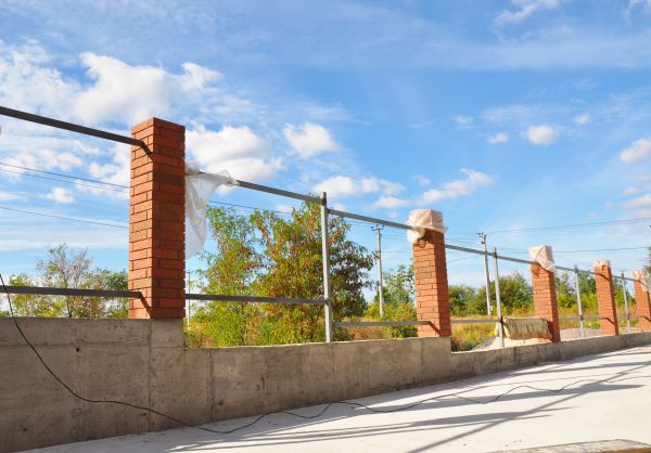 Brick Pillar Installation in Aurora